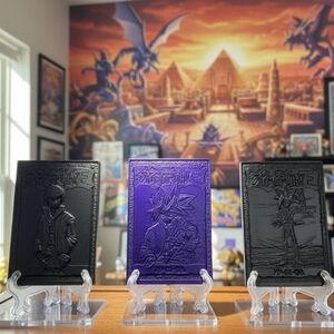 (Lot Of 3) 1996 Yu-Gi-Oh! Seto Kaiba/Yami Yugi X 2 Assorted Hard Plastic Cards.